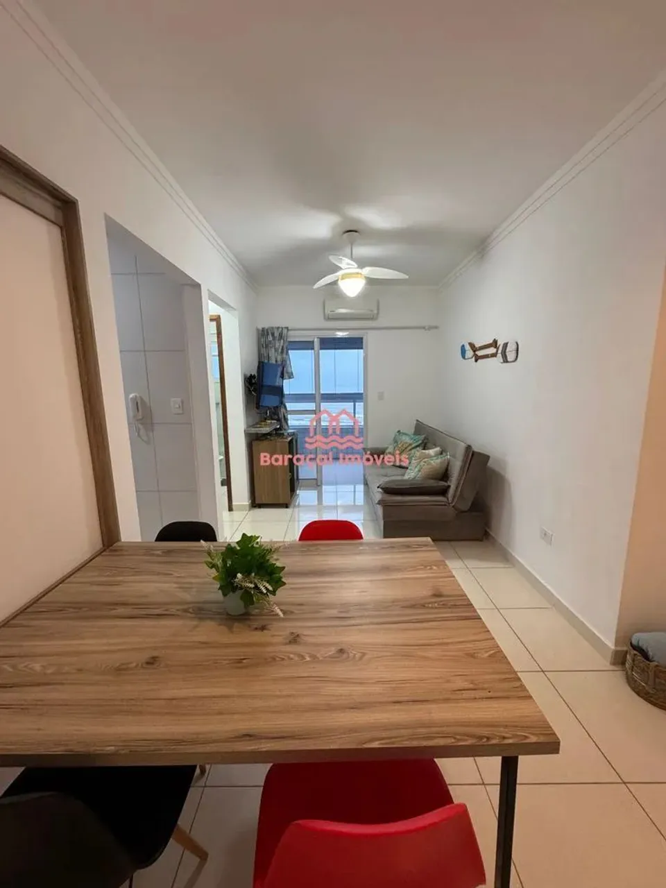 Apartamento em Praia Grande para Alugar 1 quarto, banheiro ,varanda gourmet