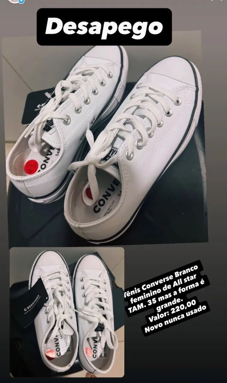Vendo tênis Converse All Star couro Tamanho 36 Calçados