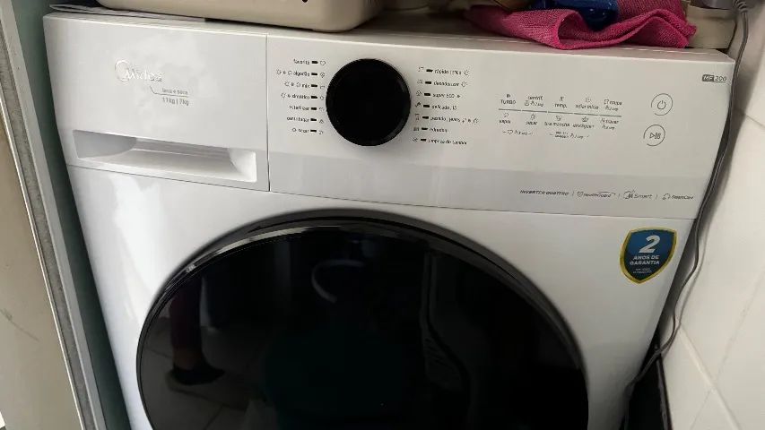 Maquina lava e seca roupas Midea 127v 11kg seminova - Foto 4