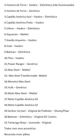 Figuras de ação. - Foto 5