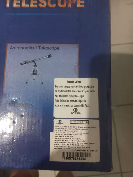 Telescópio Greika 900600 refrator - Foto 6