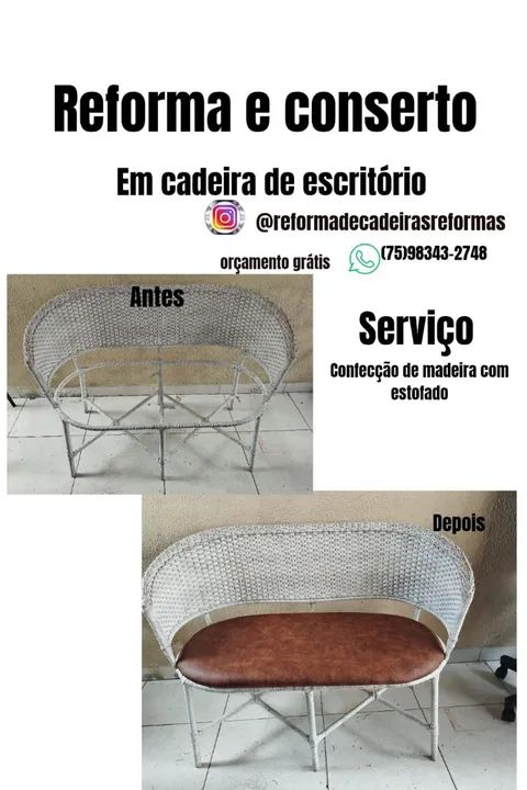 Reformas e serviços de manutenção em cadeiras de escritório  - Foto 4
