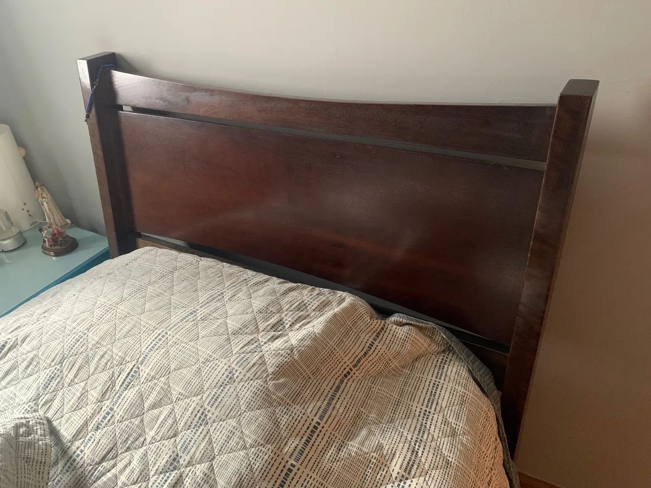 Cama de solteiro em madeira maciça com colchão Castor - Foto 2