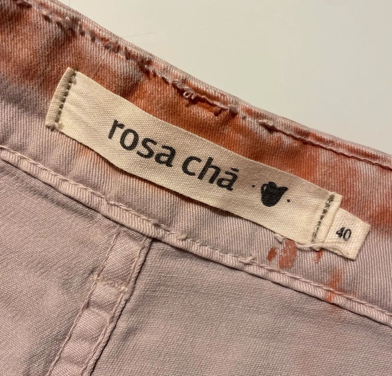 Saia Jeans - Rosa Chá - Foto 3