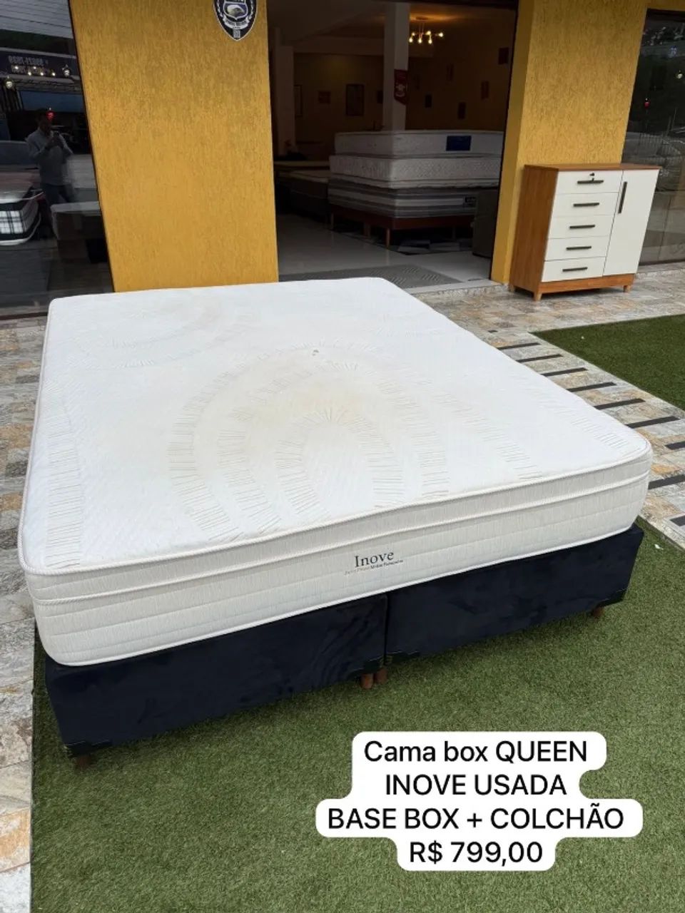 Cama de Casal QUEEN INOVE SEMINOVA - Entrego!  - Foto 4