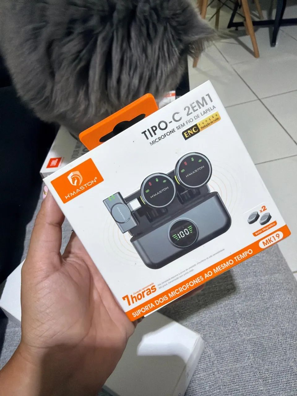 Microfone lapela Hmaston