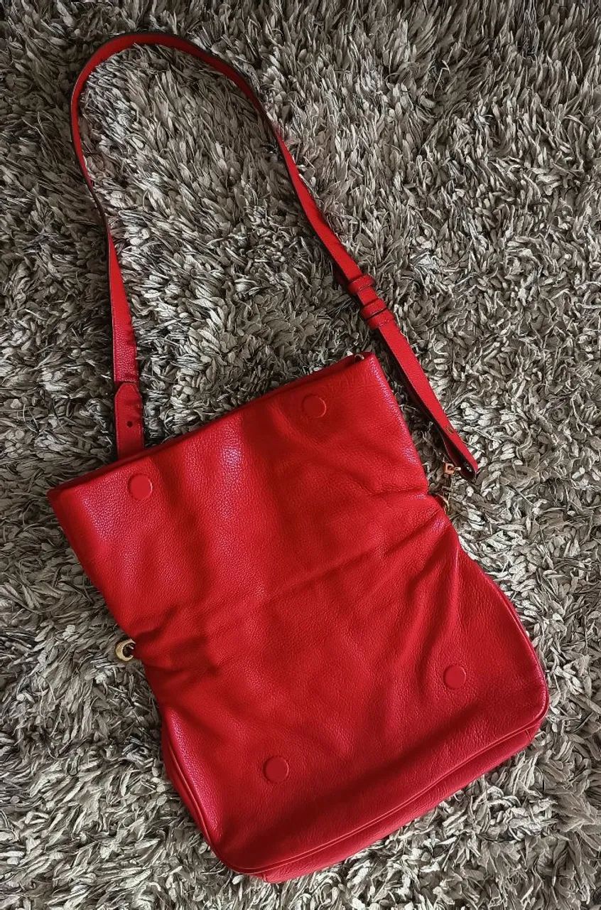Bolsa envelope vermelha, marca: Tory Burch - Foto 2