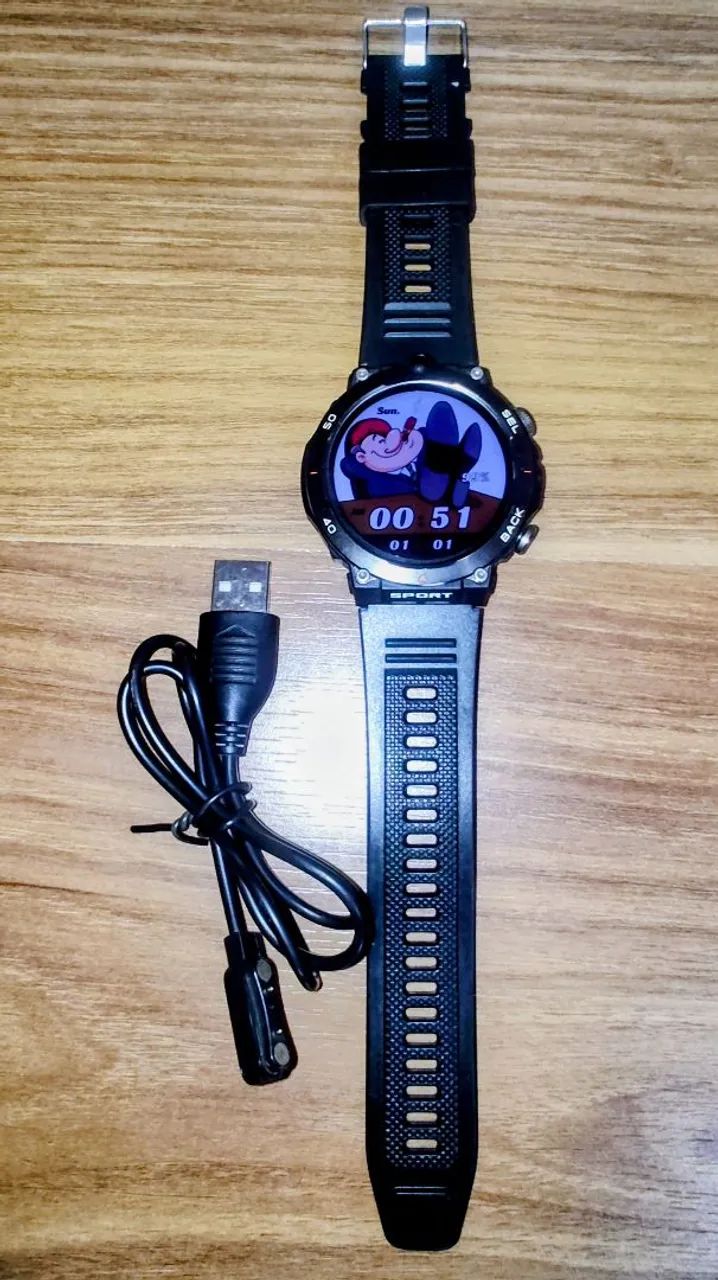 Smartwatch H10 Android/ SIM/ Duas Câmeras - Um celular no pulso  - Foto 4