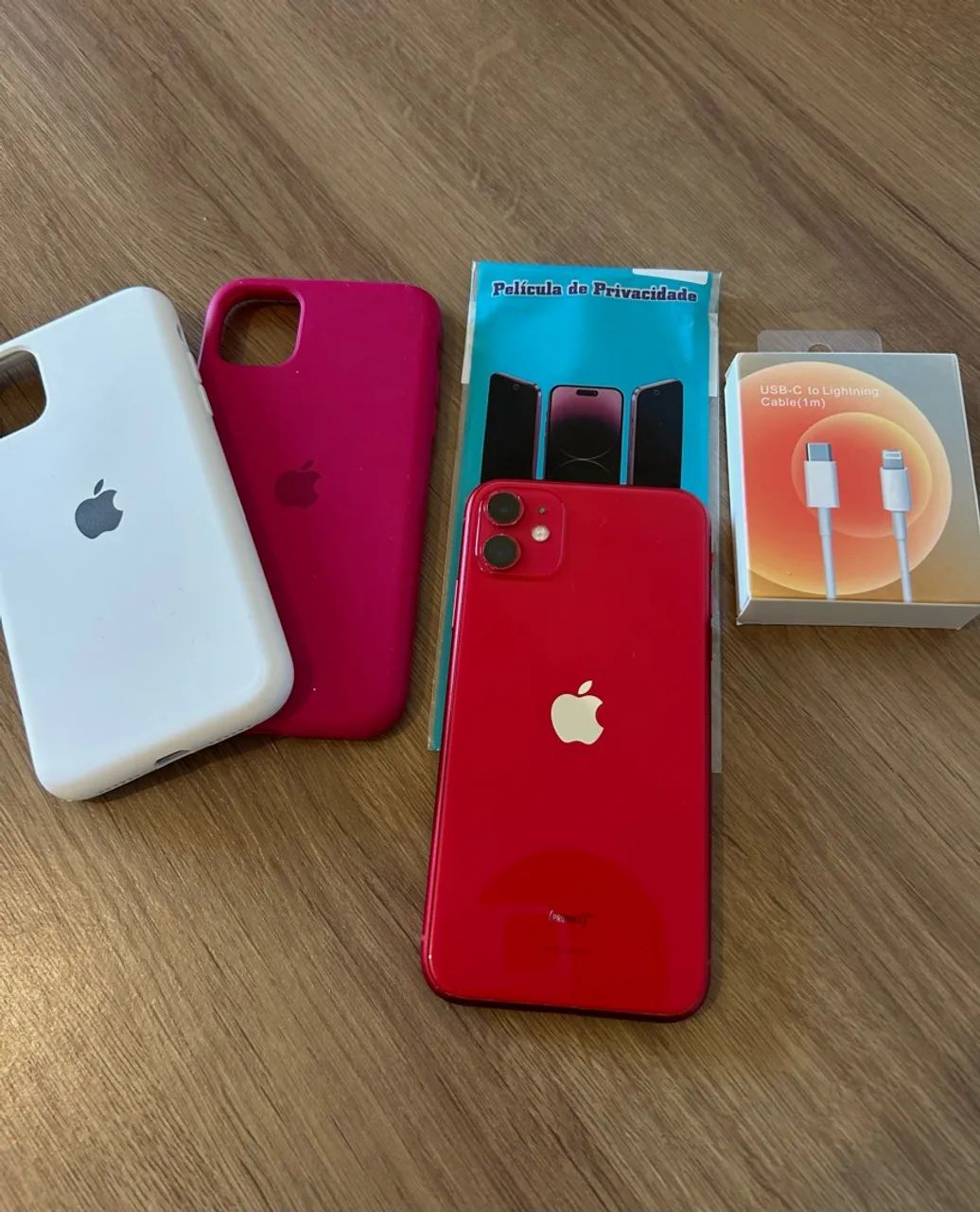 iPhone 11 Product Red - com acessórios  - Foto 4