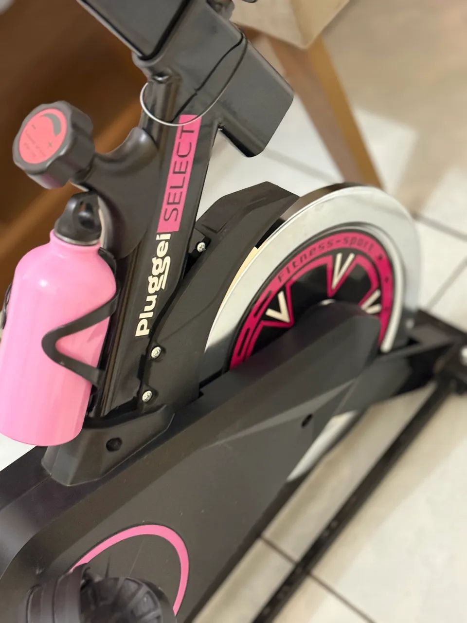BIKE ERGOMÉTRICA ROSA E PRETA - Foto 5