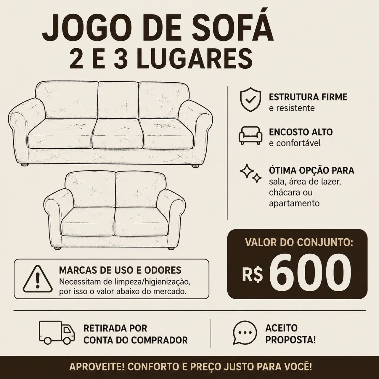 Sofá para reforma