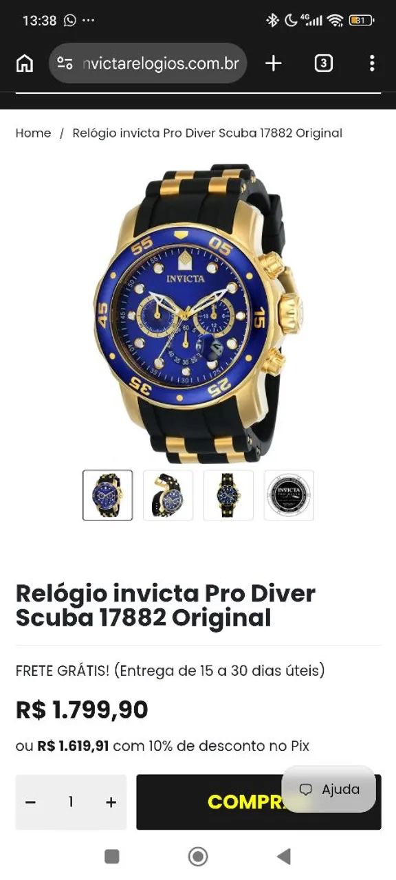 Relógio Masculino Invicta Pro Diver 17882 - Foto 5