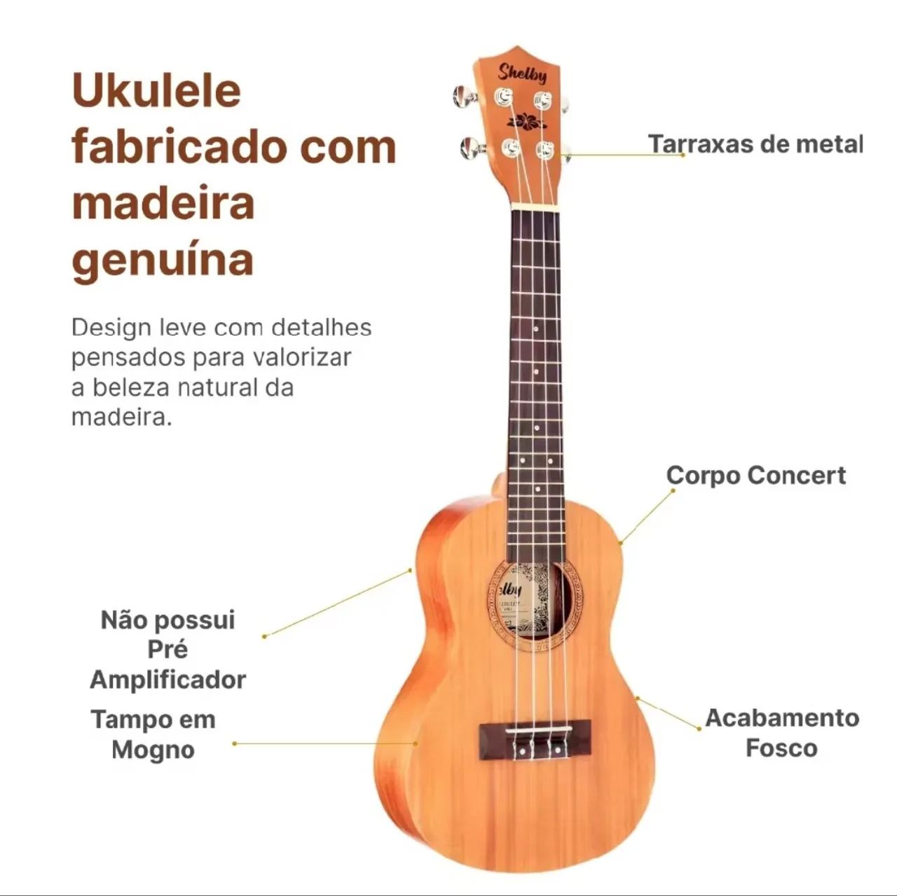 Ukulele - Shelby - Foto 4