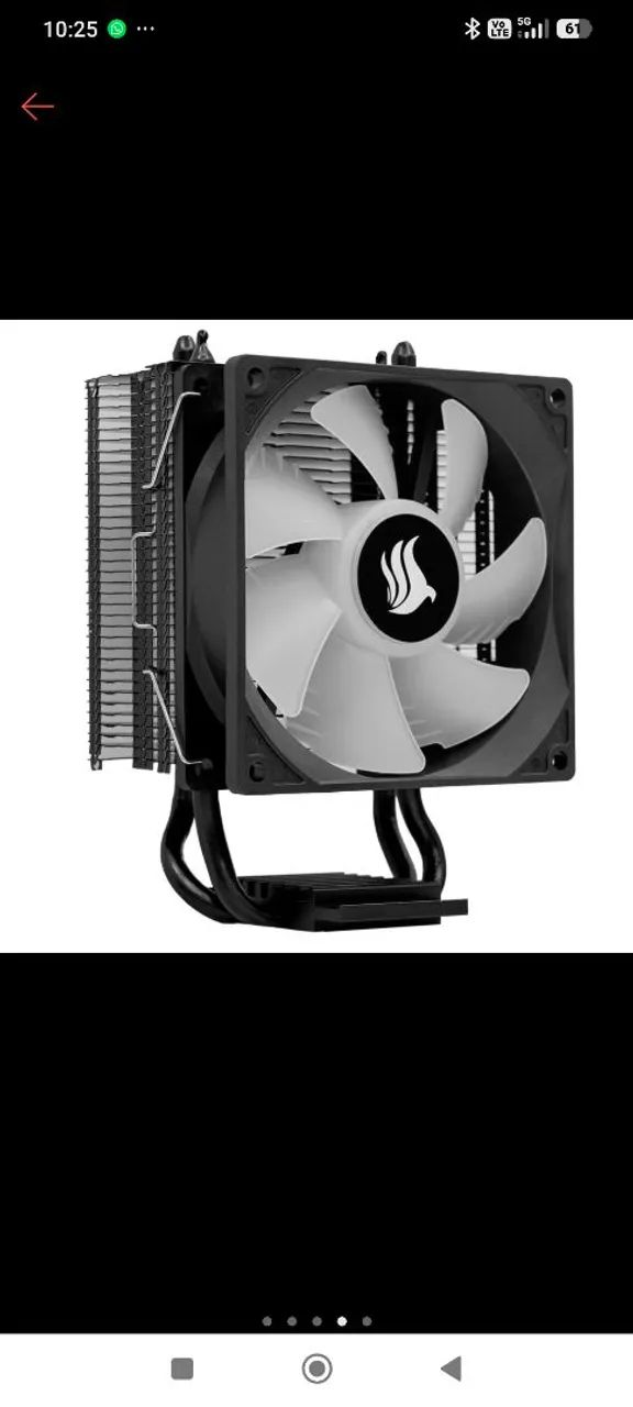 Cooler Para Processador Pichau Sage C2, ARGB, 92mm, PG-SGARGB-01 - Foto 3