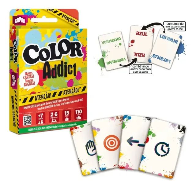 Jogo de Cartas Color Addict Original - 110 Cartas  - Foto 2