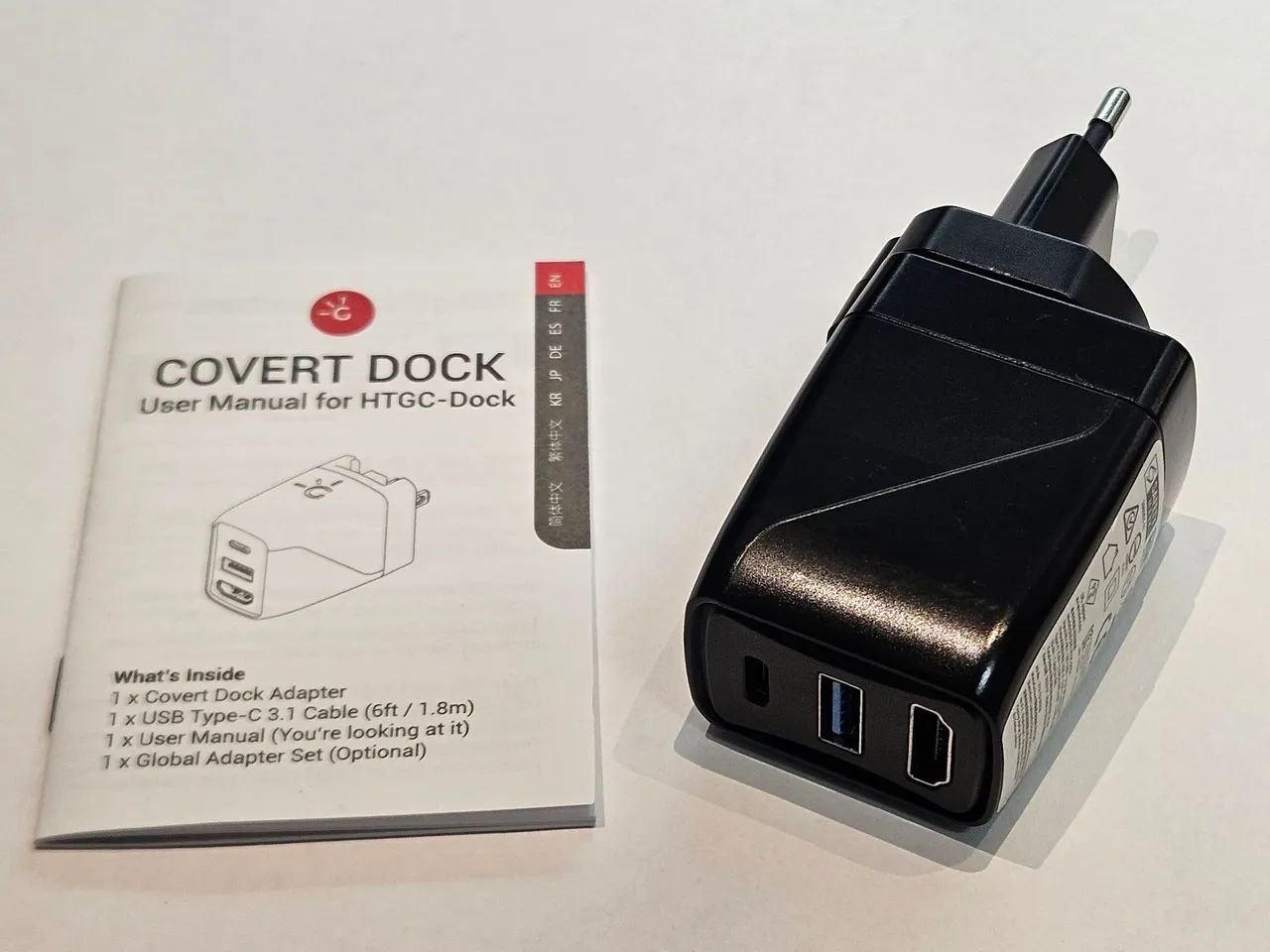 Dock portátil Nintendo Switch 1 e lite (Cabo usb-c incluído).