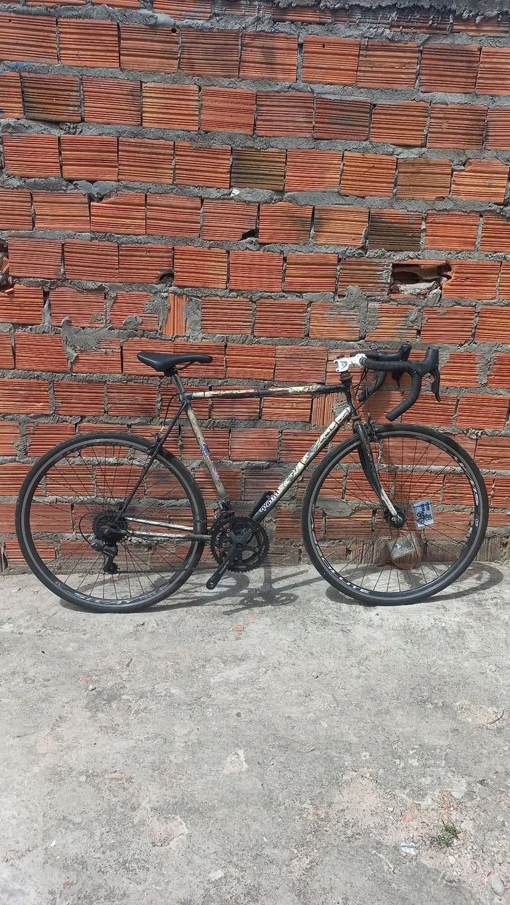 bicicleta speed antiga com sti(aceito propostas e troco por MTB decente)