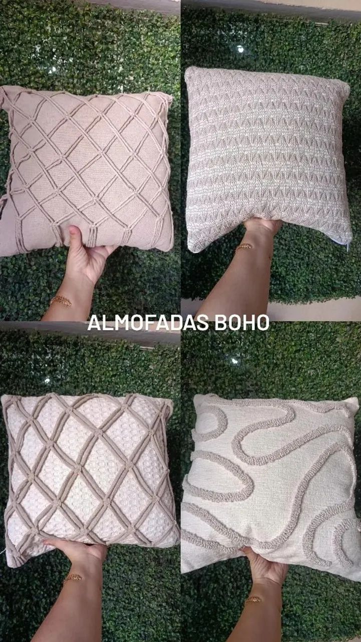 Almofadas boho almofadas macramé rustica
