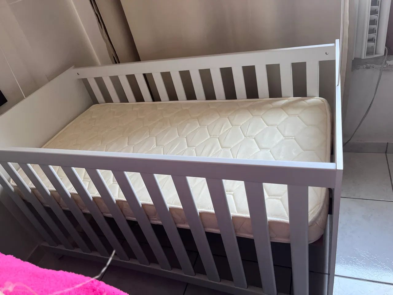 Vendo Berço Americano Mini Cama com Colchão impermeável  - Foto 2