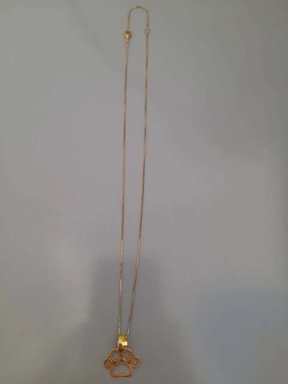 Corrente Banhada Ouro 18k Com Pingente De Patinha - Foto 4