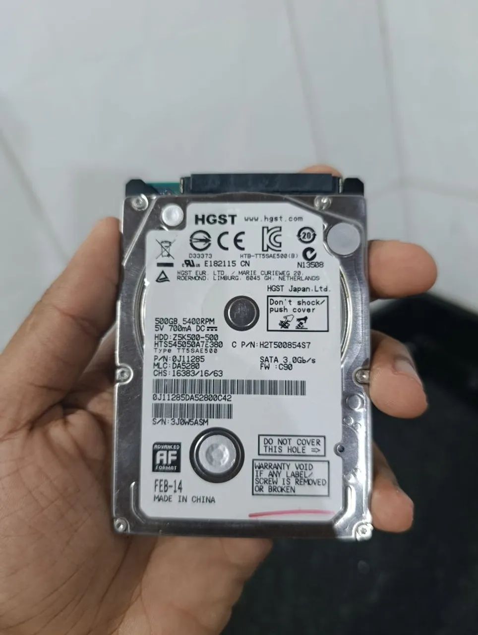 HD HGST 500GB 5400RPM - Armazenamento - Liberdade, São Luís