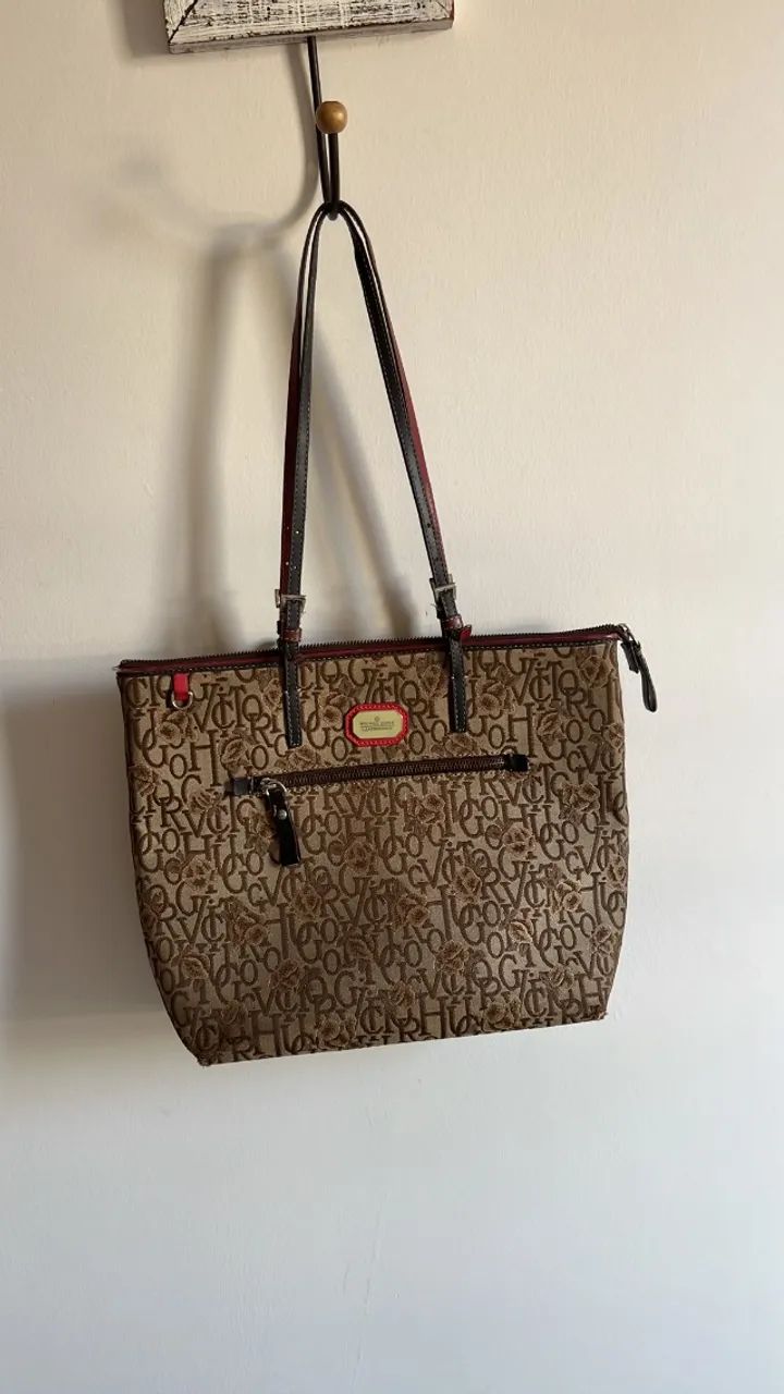 Bolsa Victor Hugo Original Monograma Marrom