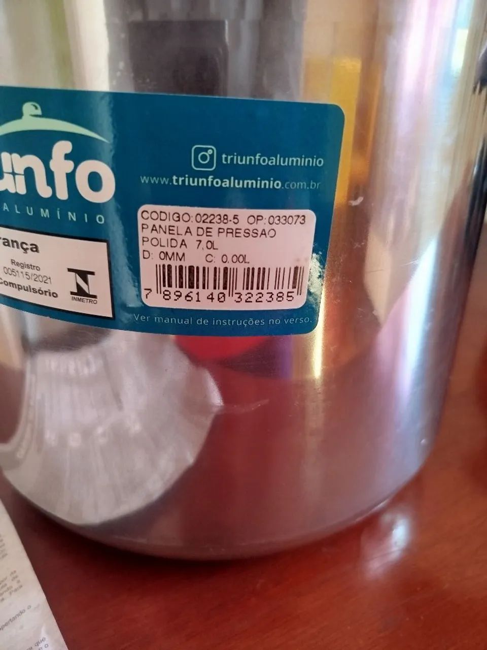 Panela de pressão triunfo 7l  - Foto 2