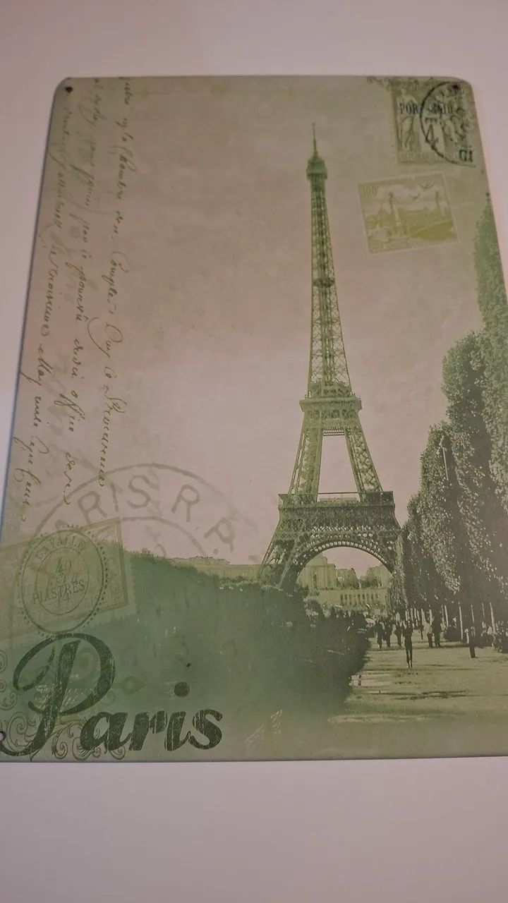 Placa de decoração Torre Eiffel  - Foto 5