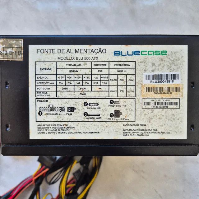 Fonte Bluecase BLU 500 ATX com DEFEITO - Foto 2