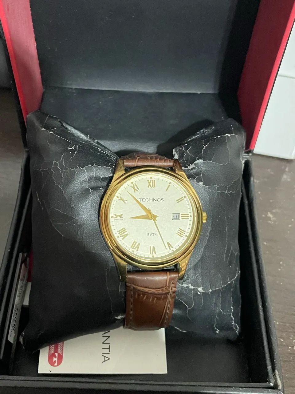 Relógio masculino Technos Classic executive pulseira de couro 