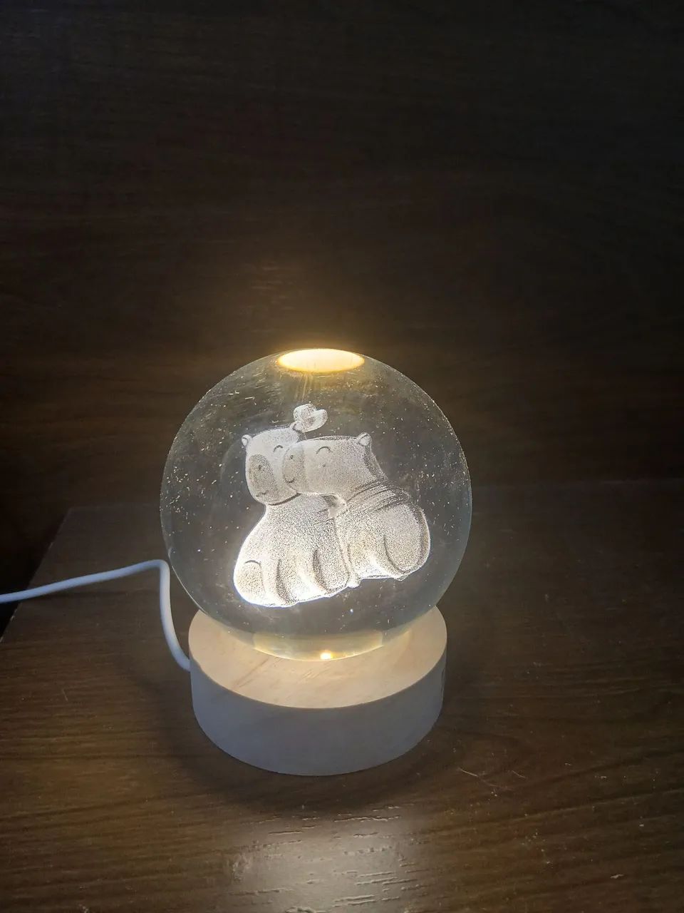 Luminária de capivara 