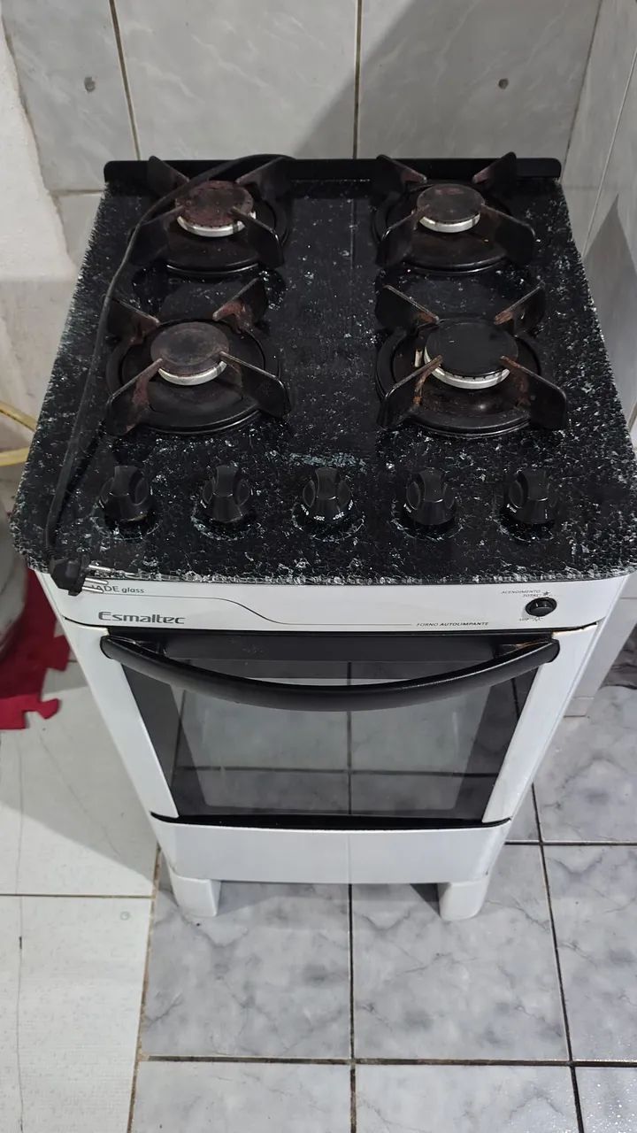Fogão Esmaltec 4 bocas elétrico com tampo de vidro - Foto 4