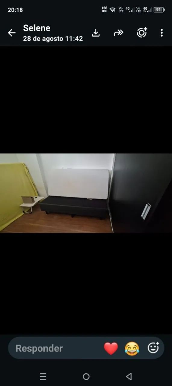 Cama de solteiro semi nova