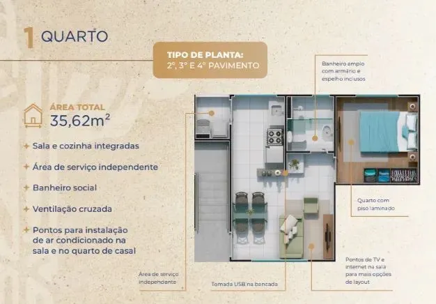 PLANTA 35m²