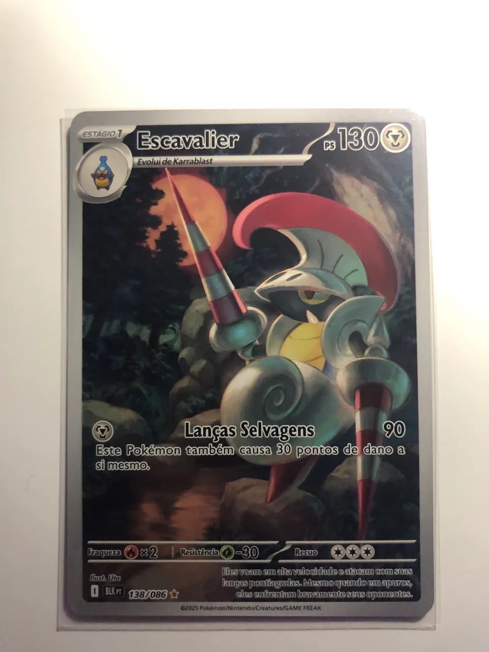 escavalier pokemon card AR 146/86 sv11B Black Bolt Japanese Attack 1 Escavalier #138 Prices | Pokemon