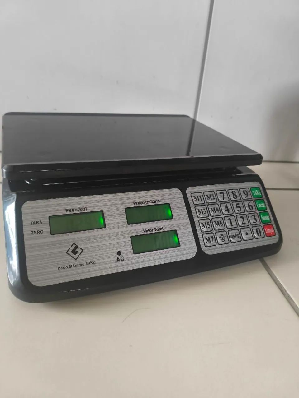 Balança digital 40 kg bateria scyle - Foto 2