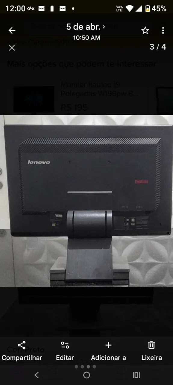 Tela 14 Lenovo vga - Foto 2