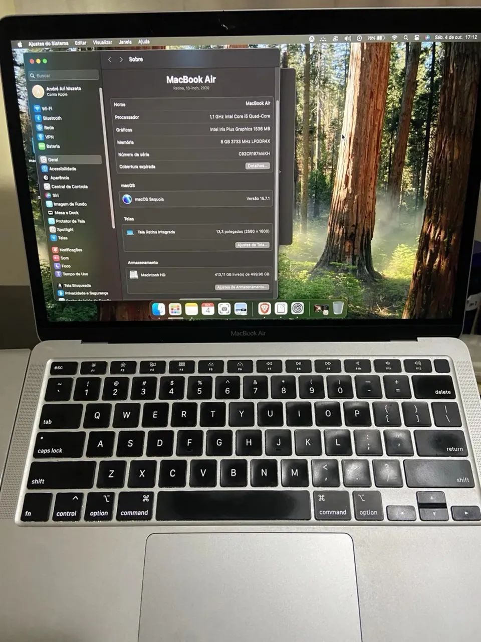 MacBook Air 2020 i5 8/512 retina 