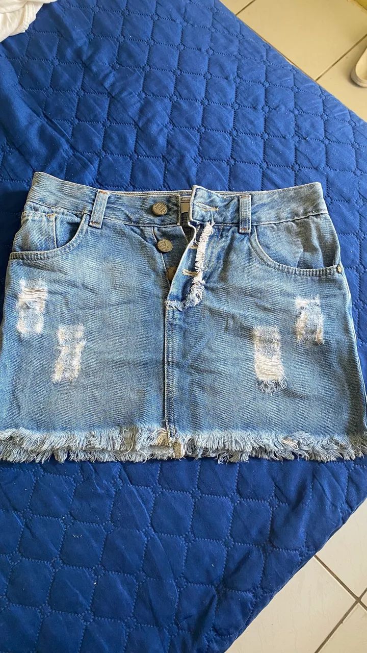 Saia jeans 