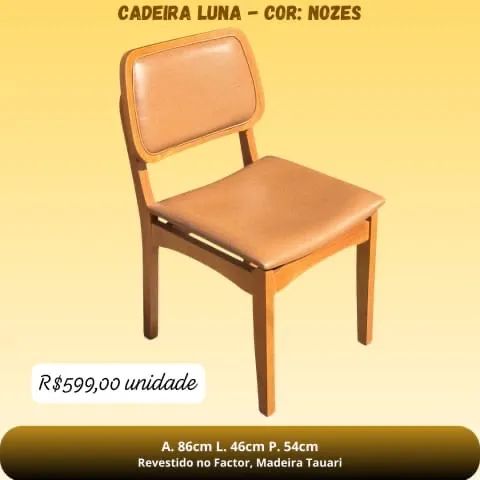 CADEIRA LUNA - COR: NOZES