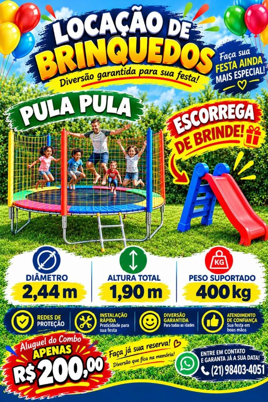 Aluguel de cama elástica Niterói 