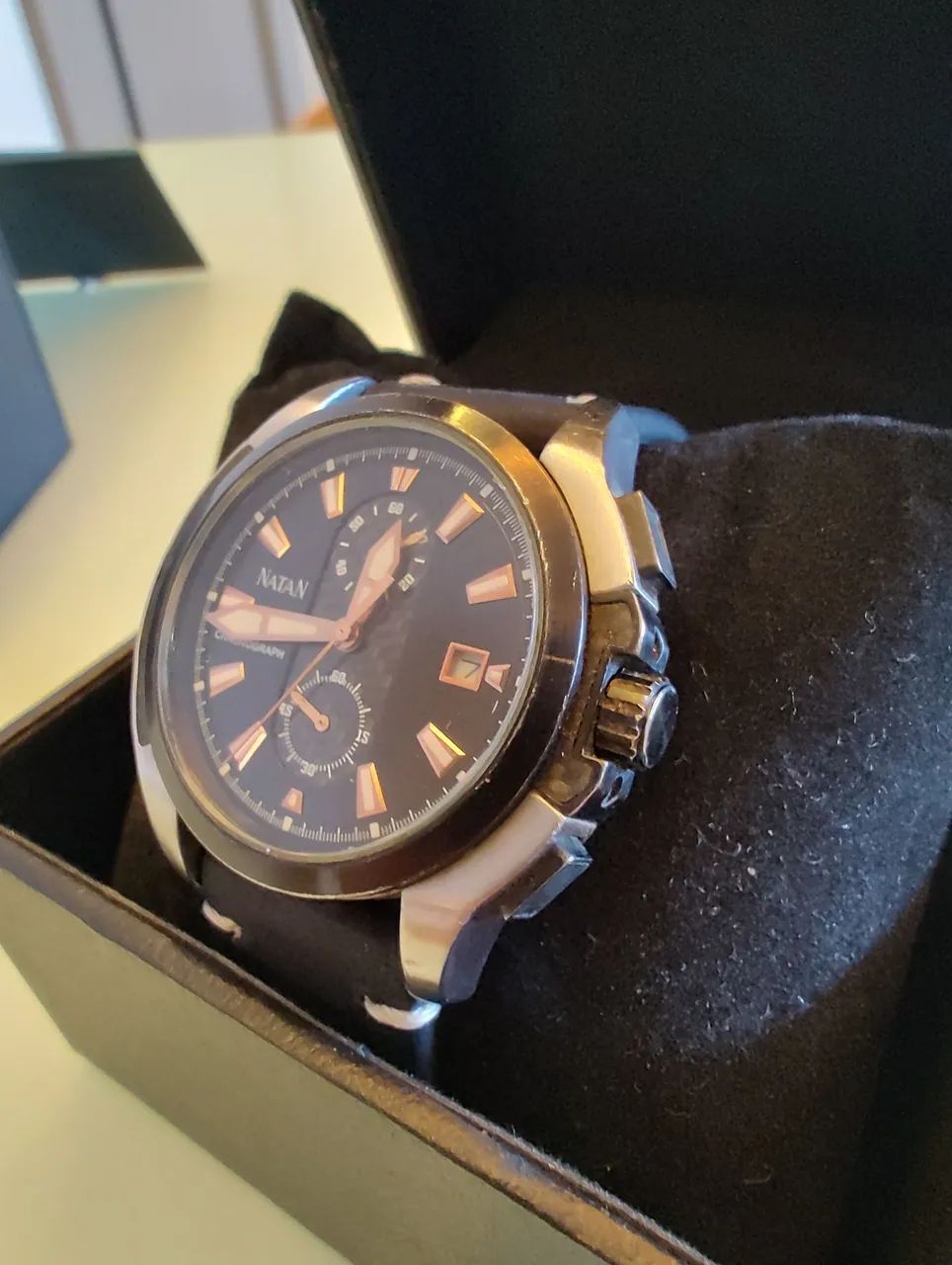 Relógio Natan chronograph 41mm  - Foto 4