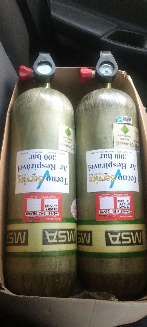 Cilindros Mergulho Novos Fibra de Carbono 