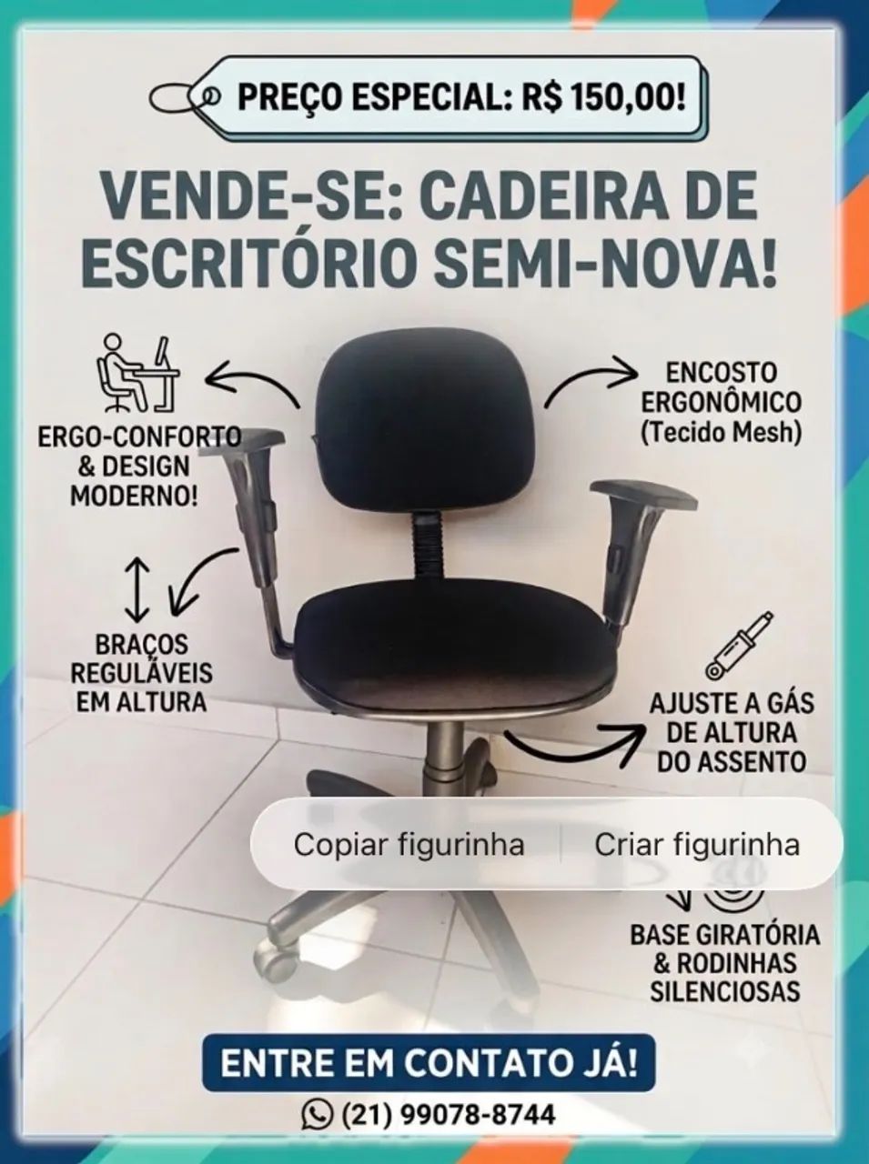 Cadeira giratória 