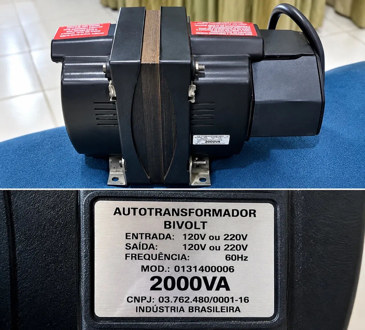 Transformador bivolt 2000VA