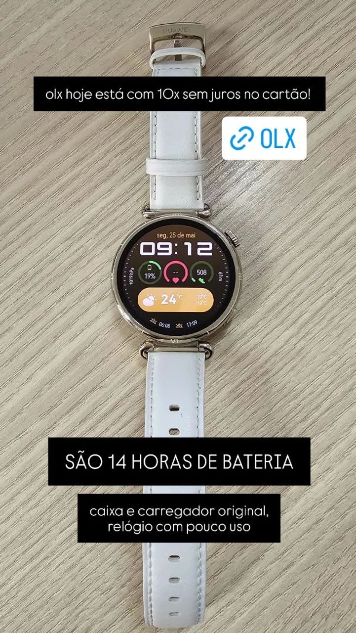 Gt6 - smartwatch 14 dias de bateria completo - Foto 5
