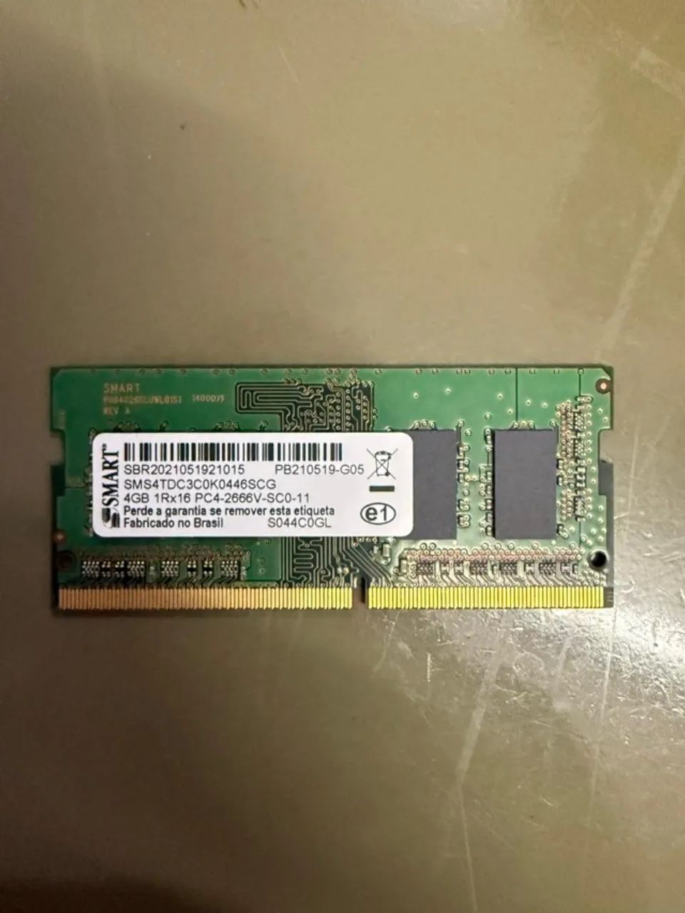 Memória RAM Notebook 4GB (Zero - Retirada de Notebook Novo) - Foto 2