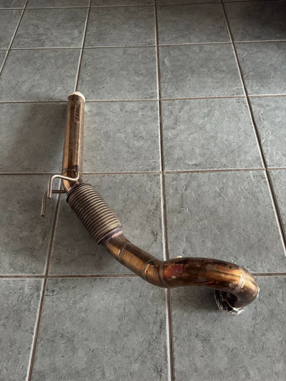 Downpipe Fbo Inox Vw Polo Virtus Gts Exclusive 2,5 Polegadas - Foto 4