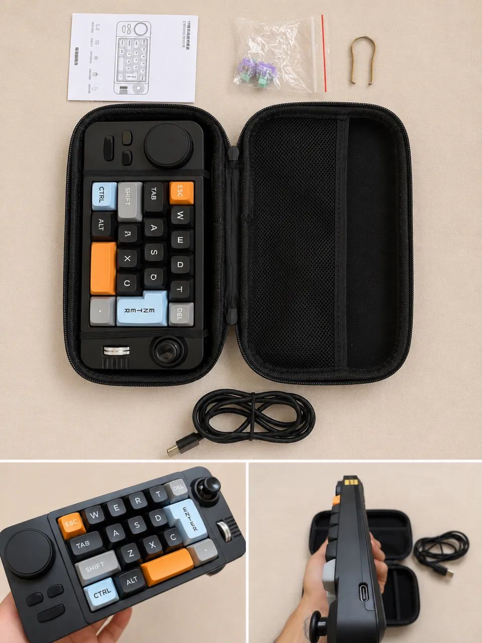 Teclado Programável Mecânico USB-C
