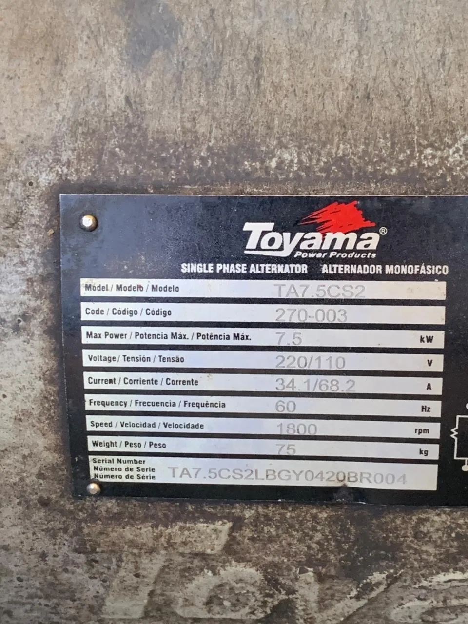 Gerador Toyama  - Foto 2